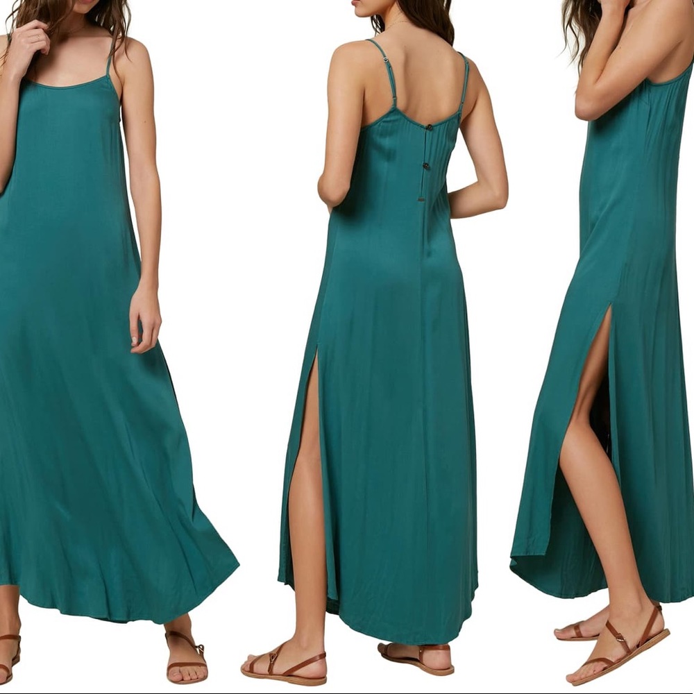 O’Neill NWOT, Koko Maxi Dress, Kelly Green, XS